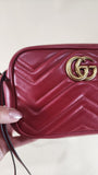 Gucci Red Leather Marmot Chain Shoulder Bag - 2676