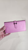 Hermes Pink Leather Bifold Wallet - 777