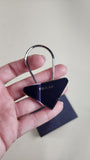 Prada Black Metal Plate Key Ring - 2726