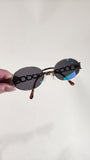 Fendi Gold and Silver Metal Sunglasses - 2728