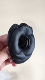 Chanel Black Camellia Flower Brooch - 2634