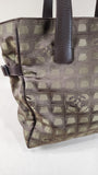 Chanel Brown Nylon Travel Line Hand Bag - 2737