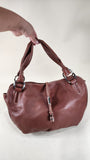 Celine Brown Leather Shoulder Bag - 2629