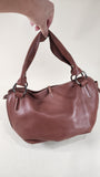 Celine Brown Leather Shoulder Bag - G0404