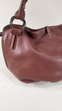 Celine Brown Leather Shoulder Bag - G0404