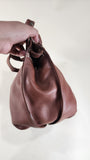 Celine Brown Leather Shoulder Bag - G0404