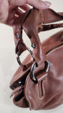 Celine Brown Leather Shoulder Bag - G0404