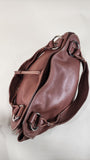 Celine Brown Leather Shoulder Bag - G0404