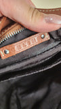 Celine Brown Leather Shoulder Bag - G0404