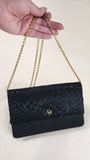 Christian Dior Black Nylon Lace Shoulder Bag - 2743