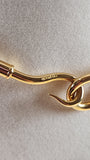 Hermes Brown Leather and Gold Tone Necklace/Bracelet - 2748