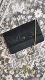 Christian Dior Black Nylon Lace Shoulder Bag - 2743