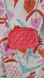 Chanel Pink Matelasse Caviar Leather Pouch - 2740