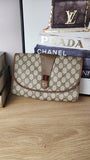 Gucci Supreme Beige Sherry Line Clutch - 2738