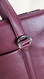 Cartier Burgandy Leather Shoulder Bag - 1689