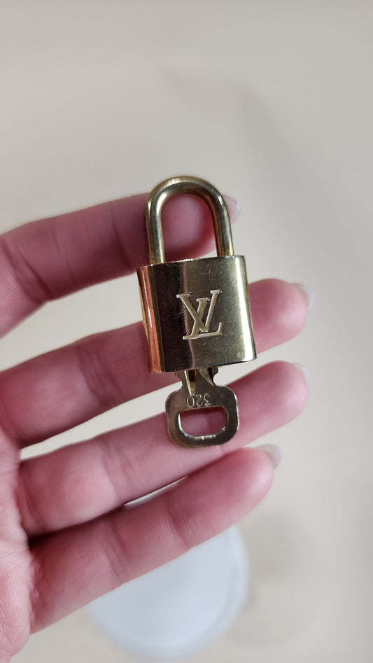 Louis Vuitton Brass Lock and Key - 2795