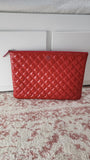 Chanel Pink Patent Leather Clutch - 0954