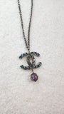 Chanel Crystal Silver Color Necklace - 2800