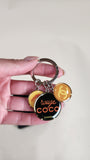 Chanel Rouge Coco Silver Tone Key Ring w/ Box - 2864