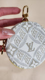 Louis Vuitton Monogram Cream Canvas Coin Case - 2861