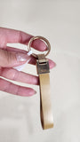 Prada Beige Leather Key Ring - 2818
