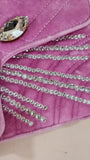 Gucci Marmont Pink Velor w/ Gold Tone Chain Shoulder Bag - 2880