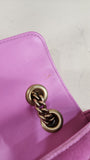 Gucci Marmont Pink Velor w/ Gold Tone Chain Shoulder Bag - 2880