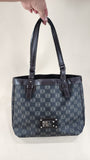 Loewe Anagram Dark Brown PVC Canvas Tote - 2852
