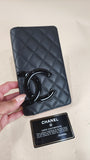 Chanel Cambon Black Quilted Leather Flap Wallet - 1893