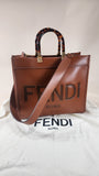 Fendi Brown Leather Tote - 1786