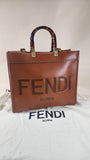 Fendi Brown Leather Tote - 1786