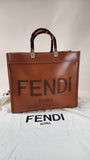 Fendi Brown Leather Tote - 1786