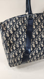 Christian Dior Navy Trotter Print Canvas Boston Bag - 2905