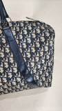 Christian Dior Navy Trotter Print Canvas Boston Bag - 2905