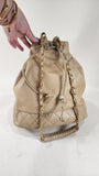Chanel Beige Matelasse Lambskin Bucket Bag - 2888