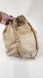 Chanel Beige Matelasse Lambskin Bucket Bag - 2888
