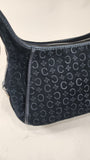 Celine C Macadam Black Suede Shoulder Bag - 1881