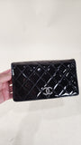 Chanel Black Patent Leather Wallet - 2885