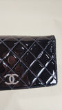 Chanel Black Patent Leather Wallet - 2885