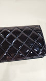 Chanel Black Patent Leather Bi-fold Long Wallet - G0515