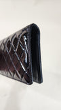 Chanel Black Patent Leather Bi-fold Long Wallet - G0515