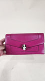 Bvlgari Magenta Wallet with Serpentine Snap Closure - 1894