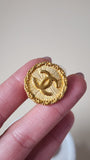Chanel Gold Tone CC Logo Earrings - 2881