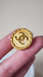 Chanel Gold Tone CC Logo Earrings - 2881
