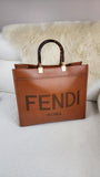 Fendi Brown Leather Tote - 1786