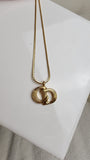 Christian Dior CD Gold Tone Necklace - 2894