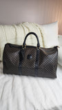 Celine Black Macadam Canvas Boston Bag - 2932