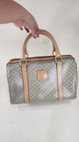 Celine Small Beige Macadam Print Boston Bag - 2925