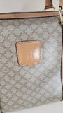 Celine Small Beige Macadam Print Boston Bag - 2925
