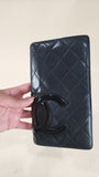 Chanel Cambon Black Quilted Leather Flap Wallet - 2886
